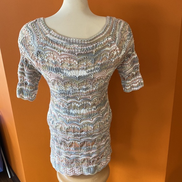 Westport knit sweater in pastel colors. Size extra small. - Picture 2 of 9